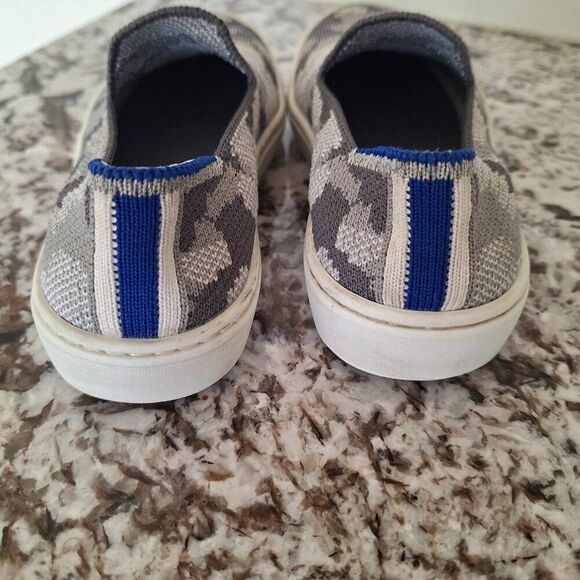 Rothy's Girls Gray Camouflage Slip-On Sneakers size 13K - Picture 3 of 10